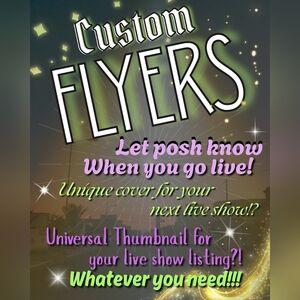 Custom Flyers for Live Shows